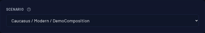The Scenario card on /build with the cell dropdown